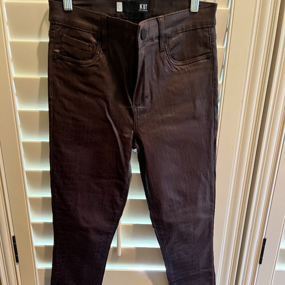 Kut Vegan Leather Jeans